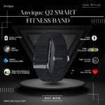 Anvique Smart Fitness Bands color black